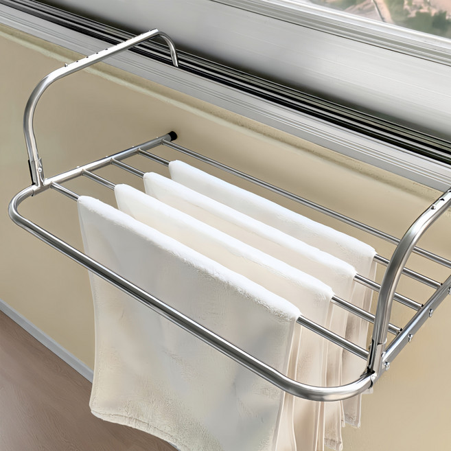 코지스 원룸 빨래건조대 미니 수건건조대, 실버