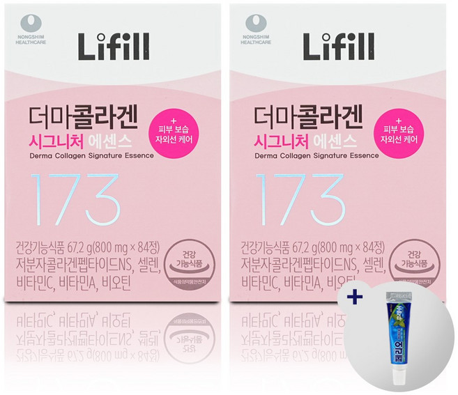라이필 더마콜라겐 시그니처 에센스 + 여행용 미니치약 구성, 2개, 84정