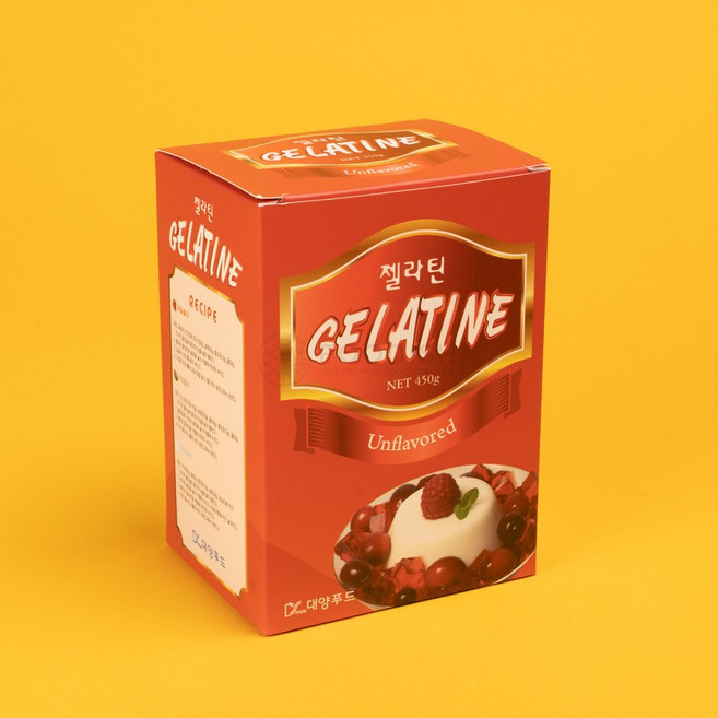 대양푸드 젤라틴 가루 분말 파우더 젤텍, 450g, 1개