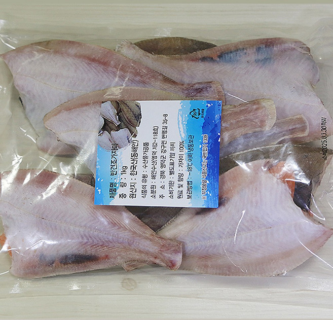 참가자미(1kg)(선택형) 손질반건조 조림 구이 찜 해인수산, 1개, 1kg, (소)(20~30미)