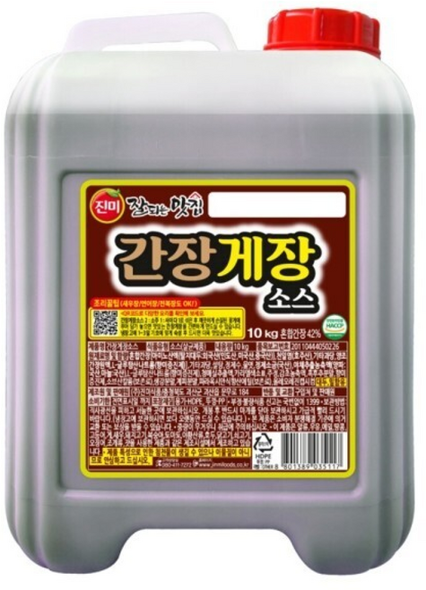 진미 간장게장소스 말통 대용량 업소용 식당용 새우장 전복장 게장, 1개, 10kg