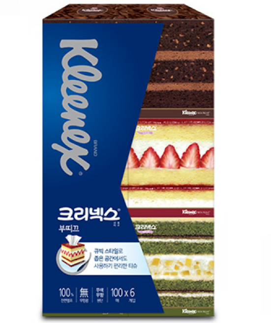 크리넥스 각티슈 부띠끄 100매, 18개, 100매입