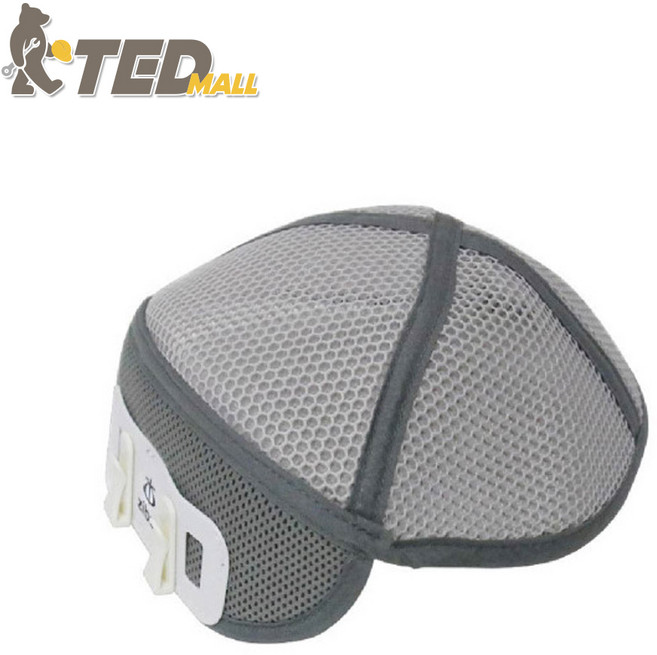 지벤 땀내피 메쉬 땀흡수 안전모 땀받이내피 냉감원단 통풍 땀제로 머리보호 탈모방지 두피보호, GRAY, 1개