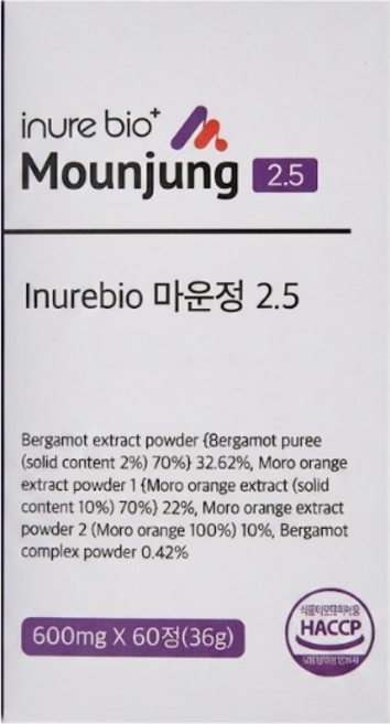 마운정 2.5 베르가못 미국 다이어트, 6개, 60정