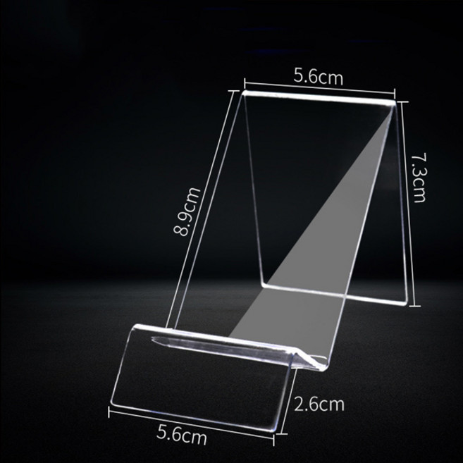 1 Pc 투명 휴대 홀더 아크릴 디스플레이 스탠드 화웨이 Xiaomi 아이폰에 대한 지우기 랙, [04] D