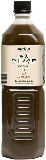 맘껏푸드랩 제로슈가 우바스위트 밀크티 베이스1.1kg