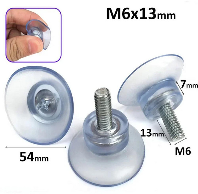 나사 흡입 컵 빨판 회전 너트 유리 테이블 상단 보관 도구 후크 문짝 벽, 04 5 Pcs, 1개