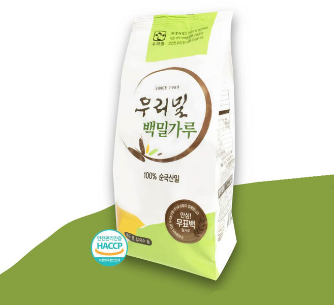 우리밀 국산 백밀가루 다용도, 1kg, 1개