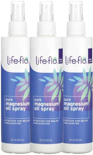 라이프플로 퓨어 마그네슘 오일 스프레이 237ml x 3개 - 쿠팡