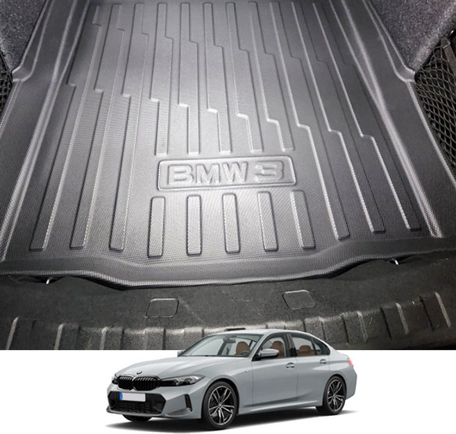 카킹즈 BMW 신형3시리즈(G20) 트렁크 매트 카본 논슬립 3D 방수 TPE(호환)