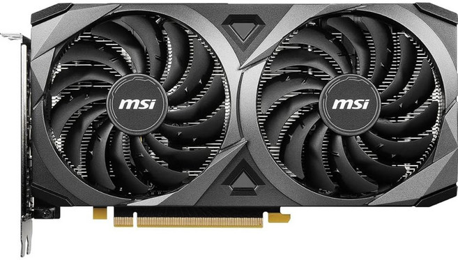 MSI 게이밍 지포스 RTX 3060 8GB GDRR6 부스트 클럭 1807MHz 128비트 HDMI/DP PCIe 4 Torx 트윈 팬 암페어 OC 그래픽 카드RTX 벤투스 2X