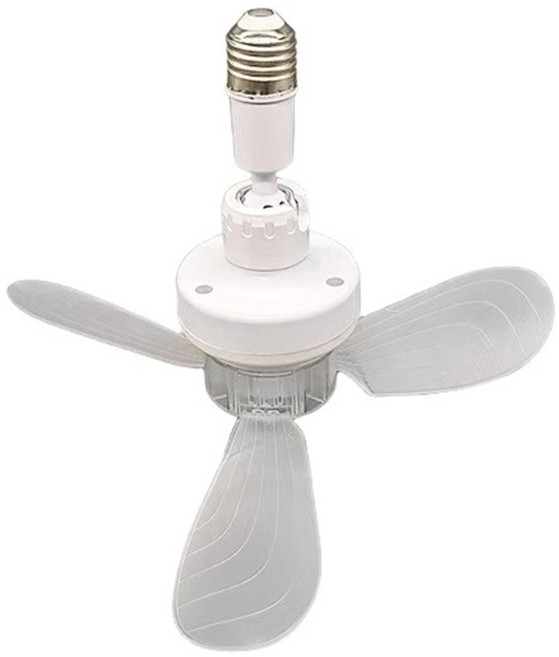 실내 공간과 호환되는 원격 작동 천장 팬 직경 30cm 조절 가능한 E27 소켓, one set