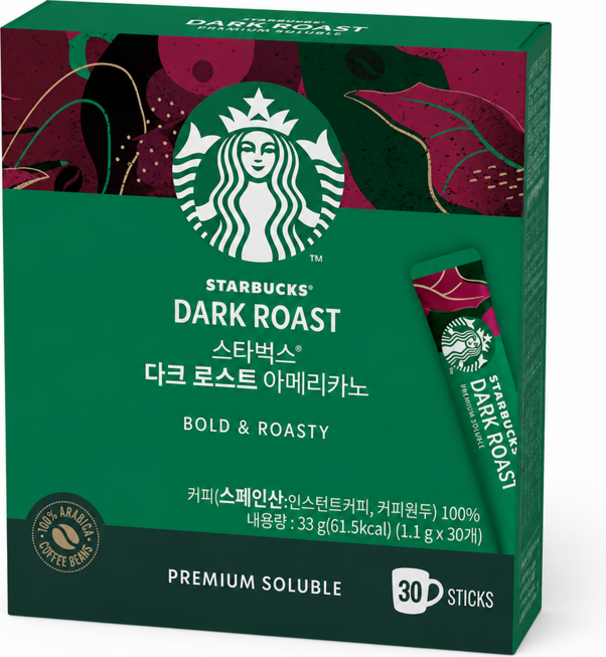 스타벅스 다크로스트 아메리카노 (1.1G*30입), 1개, 30개입, 1.1g