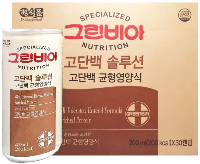 그린비아 고단백솔루션 200ml 60캔, 60개