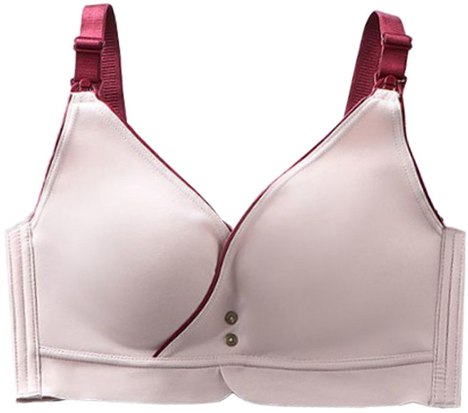 JoyBaby 撞色交叉款 無痕哺乳孕婦內衣