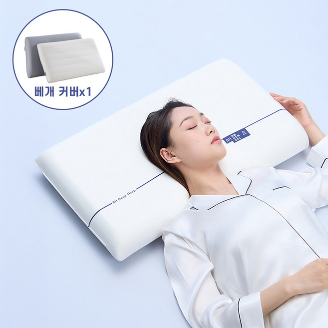 스멜모리 딥슬립 클라우드 고밀도 메모리폼 숙면 경추배게, 1개, 화이트(커버포함)