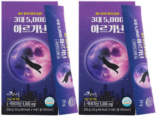 3대 5 000 아르기닌 젤리, 350g, 2개