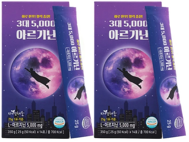 3대 5 000 아르기닌 젤리, 350g, 2개 - 쿠팡