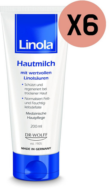 리놀라 스킨 밀크 바디로션 200ml 6개