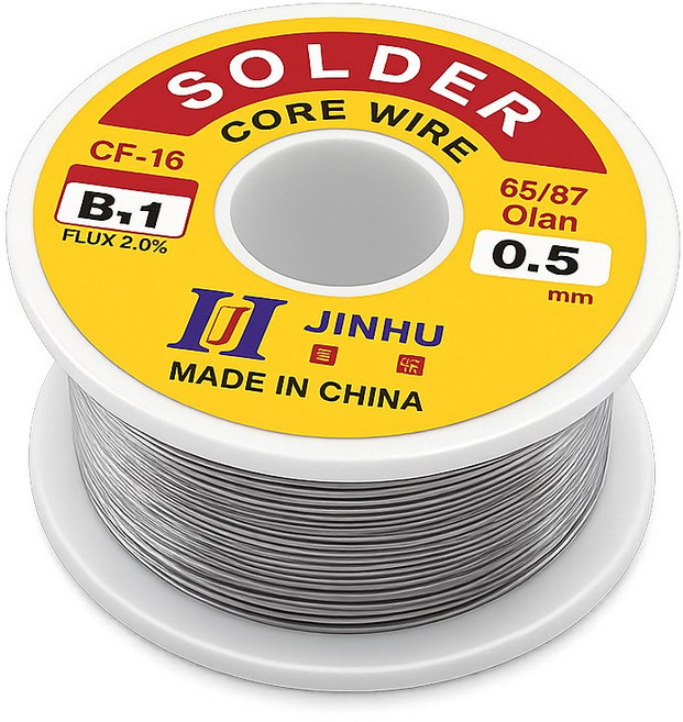 티놀지 실납 정밀 납땜용 PCB 솔더 와이어 인두용품, 1개, 0.5mm(T-SW05-100G)