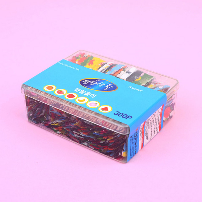 300p 사각 과일꽂이, 1개, 1개