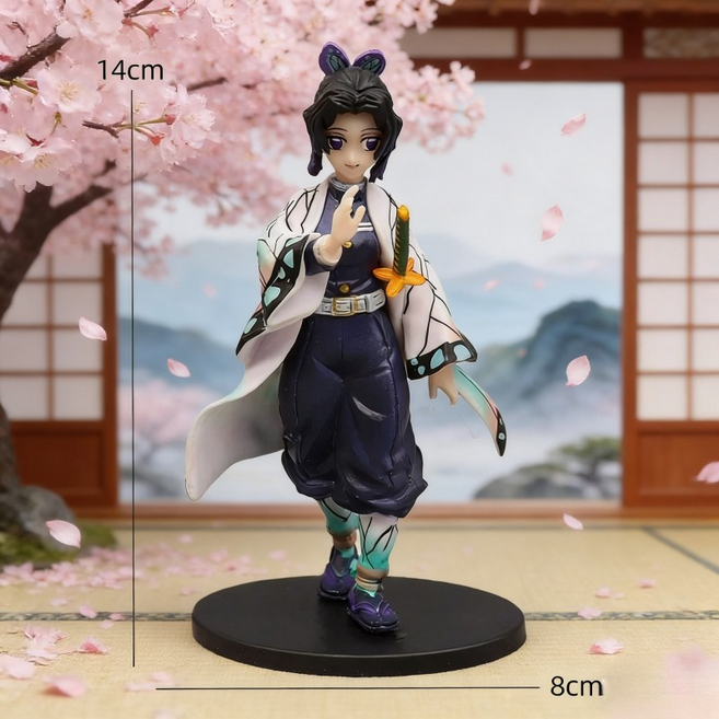 [귀멸의 칼날] 탄지로 네즈코 젠이츠 입체 모델 피규어 세트 미니 핸디형 데스크테리어 소품, 1개