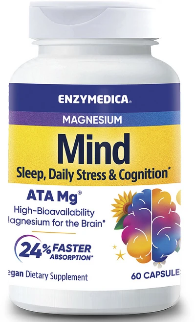 엔자이메디카 마그네슘 마인드 ATA Mg 베지테리안 캡슐, 1개, 60정 - 쿠팡