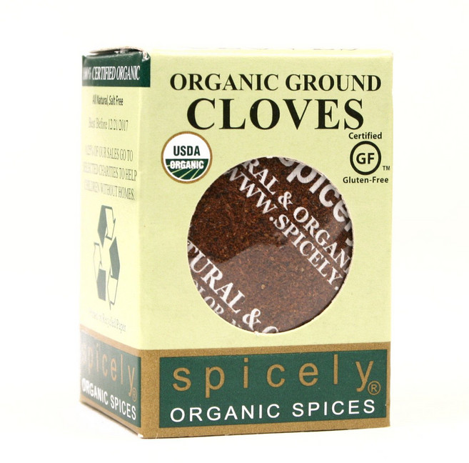 스파이슬리 유기농 정향 가루 (11.3그램 에코박스) 스파이슬리 유기농 정향 가루 (11.3그램 에코박스), 11g, 1개, 0.4온스(1팩)