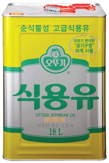 오뚜기 콩기름, 1개, 18L