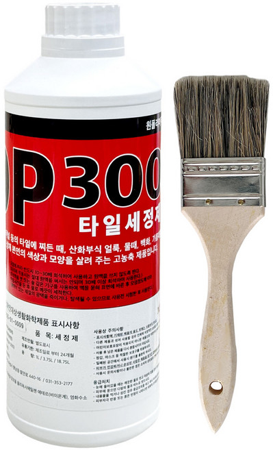 OP300 타일 세척제 1L 찌든때 기름때 오물 제거 클리너 제거제 원폴리머, 1개