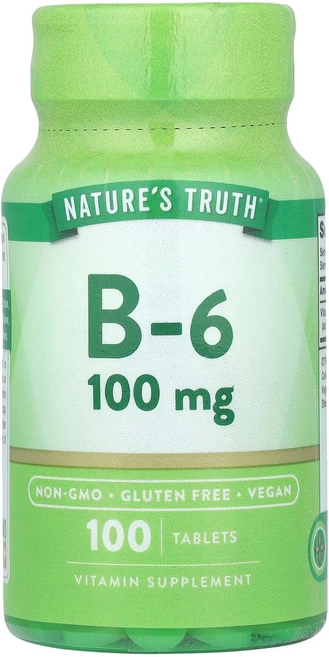 Natures Truth 네이쳐스 트루스 비타민B6 100mg 100 태블릿 건강 영양제, Natures Truth 네이쳐스 트루스 비타민B6 1, 1개, 100정 - 쿠팡
