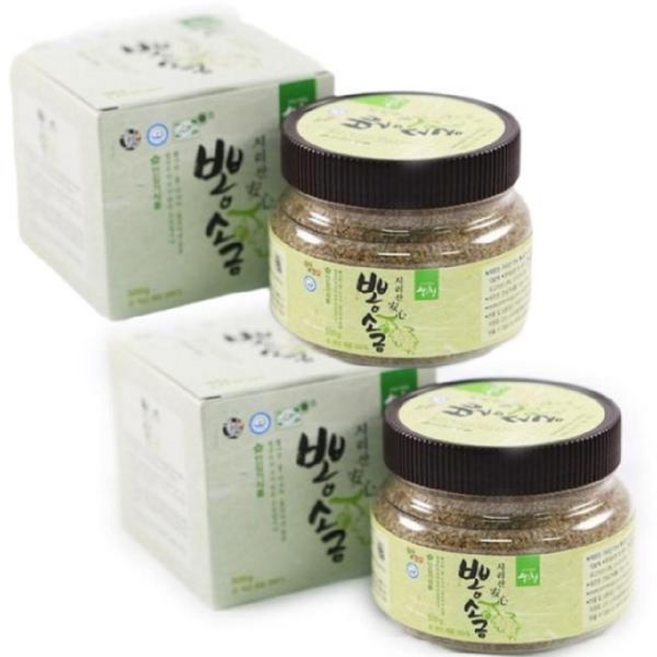 지리산 산청 뽕소금 구운소금 안심가 두레상회, 500g, 2개