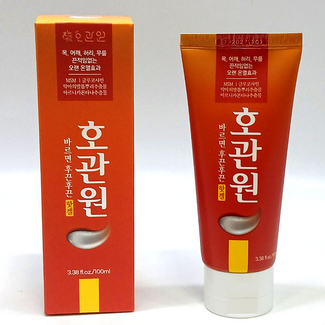 호관원 바르면 후끈후끈 핫겔 100ml, 1개