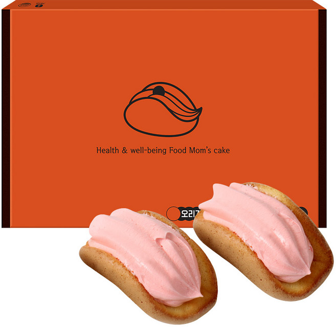 청주오믈렛 딸기 달콤한 크림 듬뿍 명물 수제 디저트 맘스케이크 크림빵, 24개, 18g