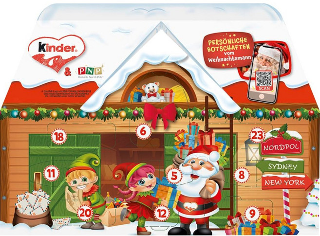 페레로 킨더 믹스 3D 어드벤트캘린더 234g, 1개