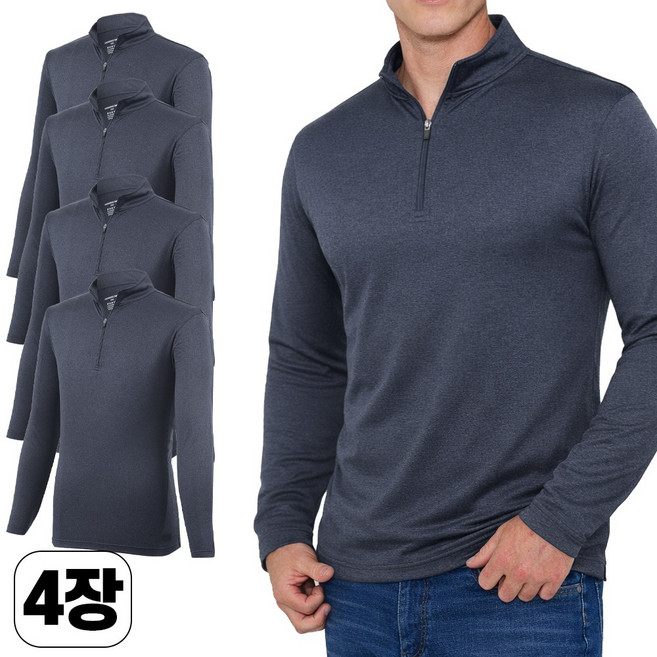 워킹맨 아울렛 4세트 봄 초여름 가을 시즌 남성 컴폴트 하이믹스 티셔츠 아웃도어 작업복 근무복 기능성 티셔츠 빅사이즈 JUA231