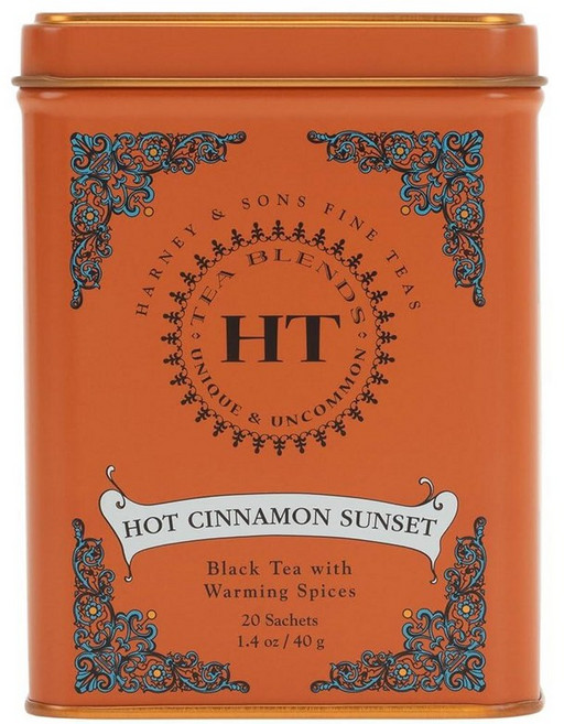 Harney & Sons Teas 핫 시나몬 선셋 찻잎 향 주머니 (2x20봉지)
