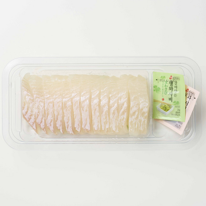 [오늘은] 광어회 200g (무료배송), 제주산 광어회 250g(1~2인분), 1개
