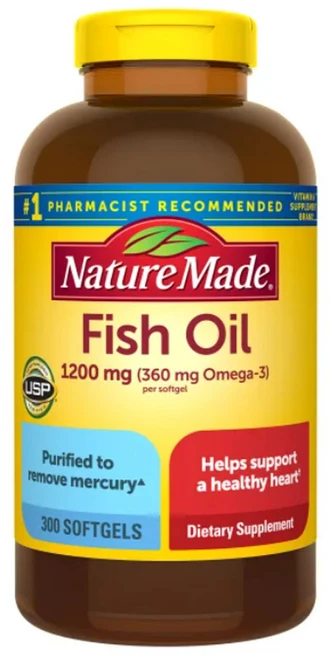 네이쳐메이드 피쉬오일 1200mg (300소프트젤), 1개, 300정 - 쿠팡