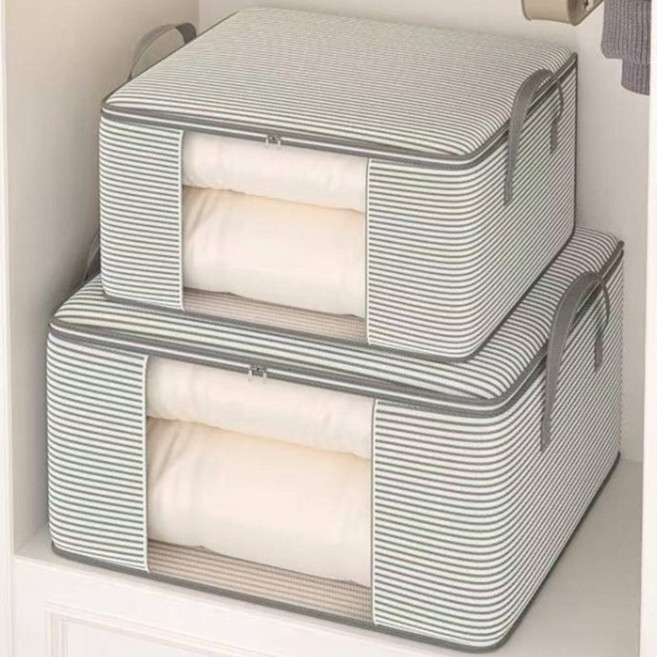 생활스토리 이불담아 박스, 2개, 차콜그레이