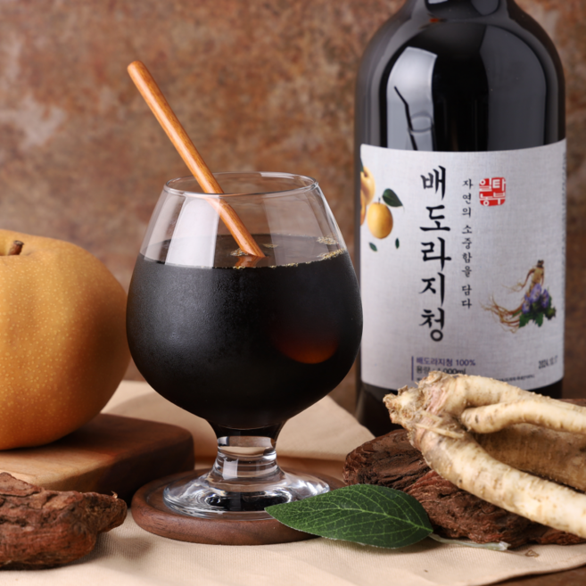 국내산 배도라지 배도라지청 도라지청 배도라지차 진액 농축액, 1개, 1L
