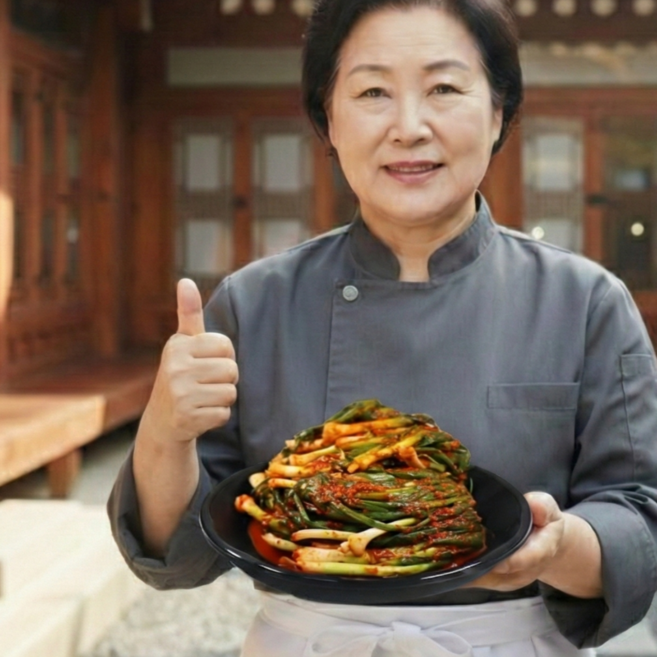 먹사부 갓담궈 맛있는 30년 전통 수제 파김치 김치 양념 쪽파김치, 1개, 1kg
