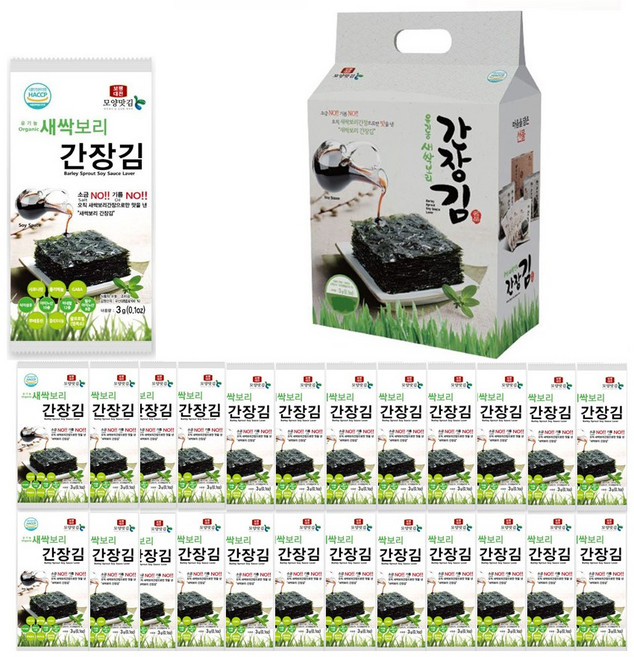 [대천김] 새싹보리간장김(도시락김)24봉 세트, 1개