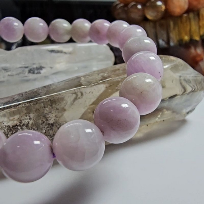 靈石有約 紫鋰輝手鍊 9.2mm珠徑 手圍16