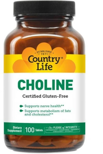 컨트리 라이프 콜린 266mg 인증 비건 할랄 100정, 100 Count (Pack of 1) - 쿠팡