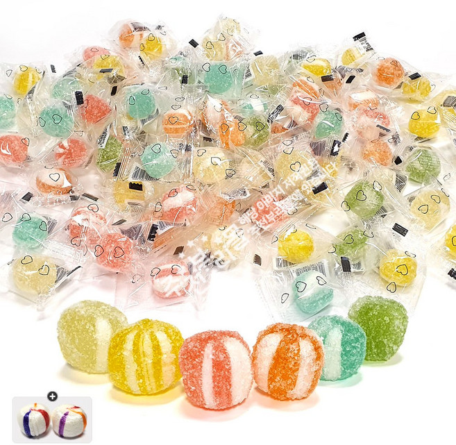 옛날 추억의 과일맛 왕사탕 x 30개(랜덤)+자색옥춘 20g 세트, 30개, 12g