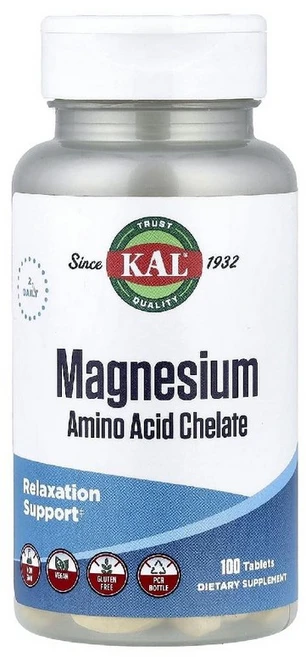 KAL 마그네슘 아미노산 킬레이트 100정, 2개 - 쿠팡