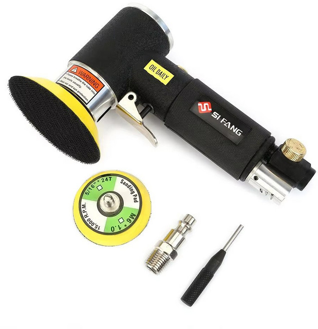 샌딩기 궤도 에어 샌더 미니 공압 1 "/2"/3 "자동차 용 연삭기 세트 고속 공기 구동 폴리, 1개