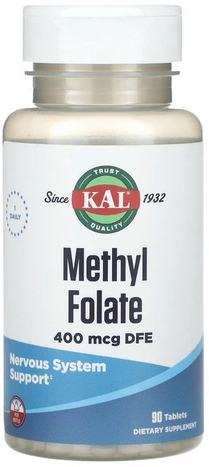 KAL 메틸 폴레이트 400 mcg 90타블렛, 1개 - 쿠팡