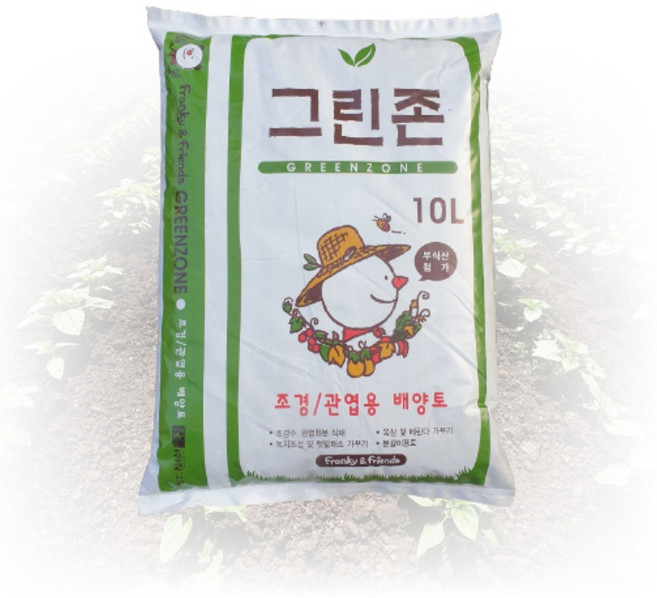 원예 조경 상토 소포장 그린존 10리터 분갈이 흙 화분 갈이흙 상추 베란다 다육, 1개, 10L